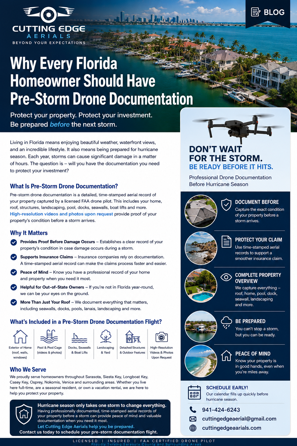 Why Every Florida Homeowner Should Have Pre-Storm Drone Documentation